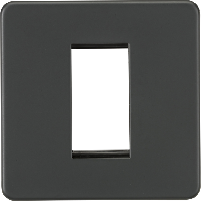 1G Modular Faceplate - Anthracite - Euro Module Compatible