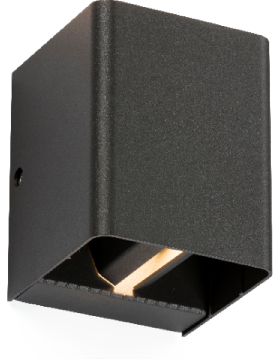 230V IP65 2 x 6W LED Adjustable Up and Down Wall Light - Anthracite