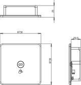 Alternative image of 230V 1G 1-way Touchless Switch - Black Nickel