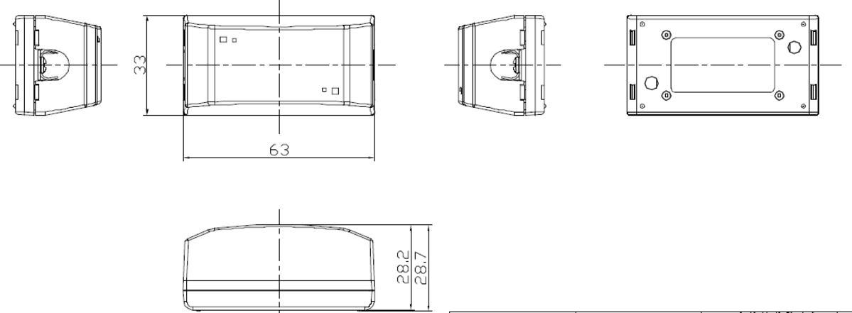 Alternative view of UTP CAT6 Junction Box