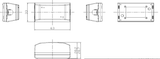 Alternative view of UTP CAT6 Junction Box