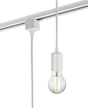 230V 1.8M E27 Contemporary Track Pendant - White