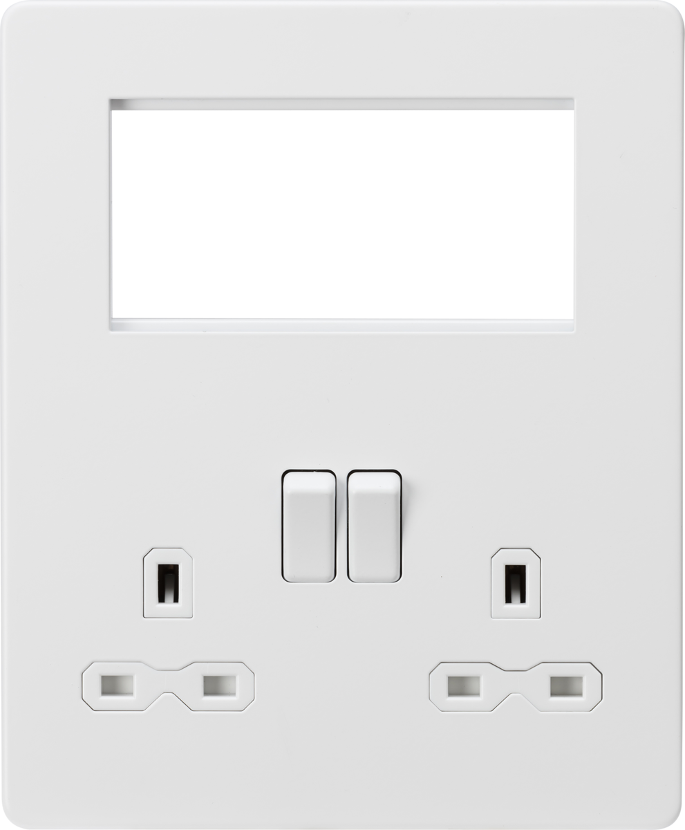 Small Multimedia Combination Plate - Matt White
