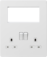 Small Multimedia Combination Plate - Matt White