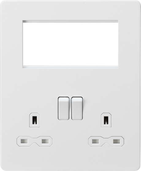 Small Multimedia Combination Plate - Matt White