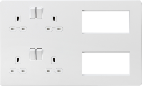 ML Accessories Combination Plate - Matt White with White Insert
