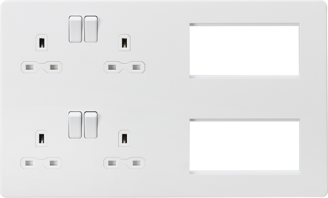 ML Accessories Combination Plate - Matt White with White Insert