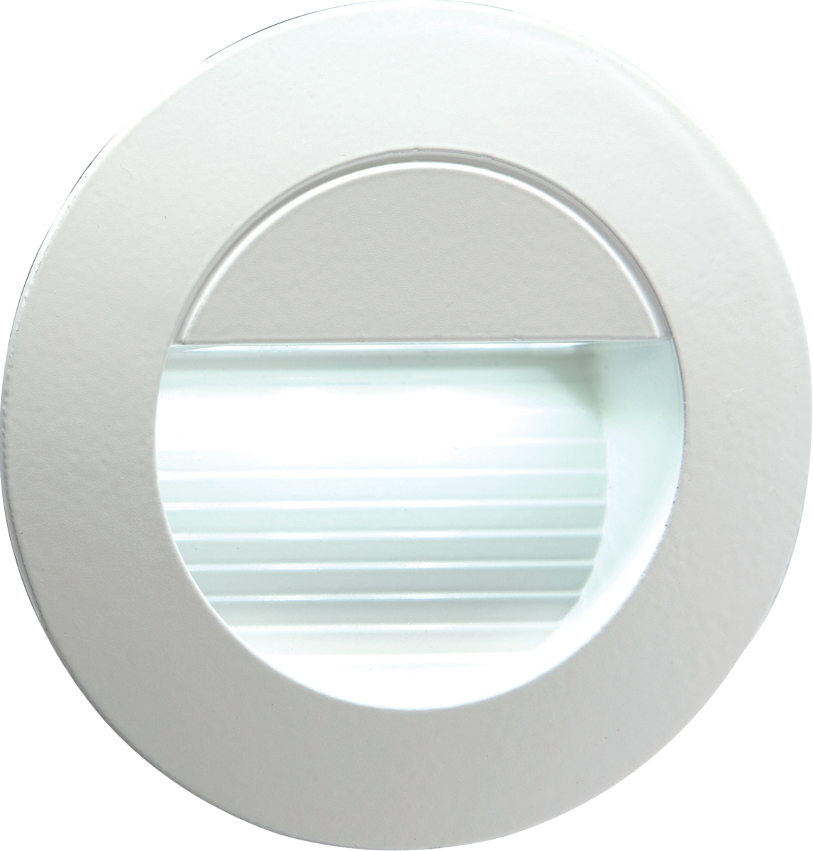 230V IP54 Recessed Round Indoor/Outdoor LED Guide Light - White