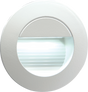 230V IP54 Recessed Round Indoor/Outdoor LED Guide Light - White