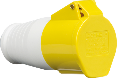 110V IP44 16A Connector 2P+E - Industrial Wiring Accessory