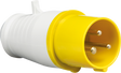 110V IP44 16A Industrial Plug Yellow & White