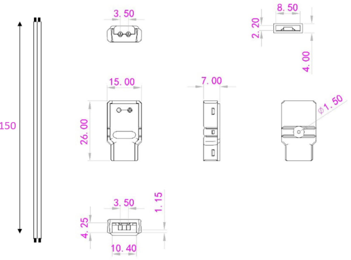 IP65 LED Flex Strip To Strip Connector - Additional View