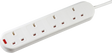 Knightsbridge 13A 4G 2M Extension Lead with Neon