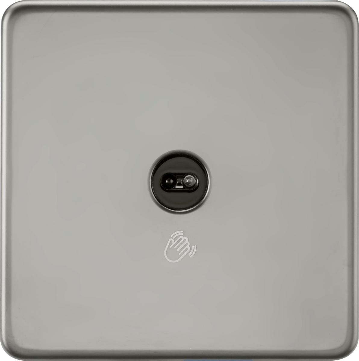 230V 1G 1-way Touchless Switch - Black Nickel