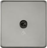 230V 1G 1-way Touchless Switch - Black Nickel