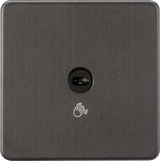 230V 1G Touchless Switch - Smoked Bronze