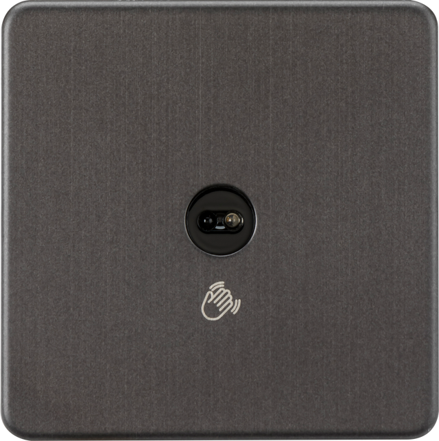 230V 1G Touchless Switch - Smoked Bronze