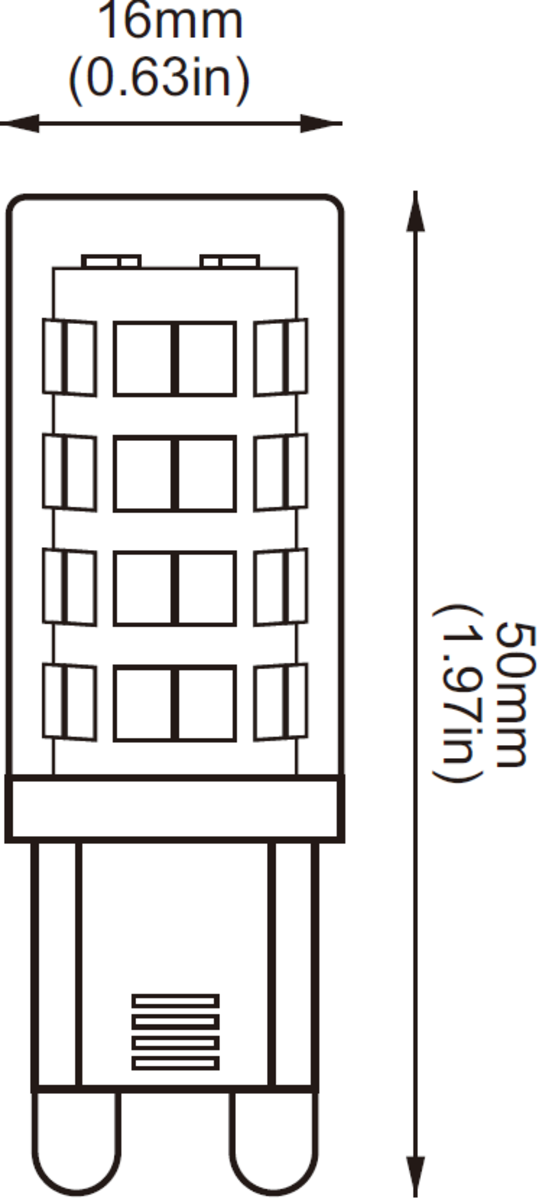 230V G9 3W LED Lamp - Additional View