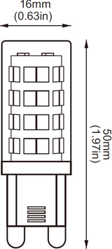 230V G9 3W LED Lamp - Additional View