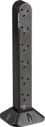 12G 2M Surge Protected Tower with 10 Sockets