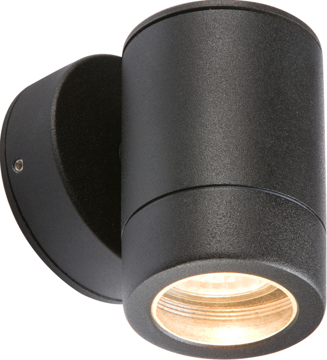 IP65 Aluminium Powder Coated Black Fixed GU10 35W Wall Light