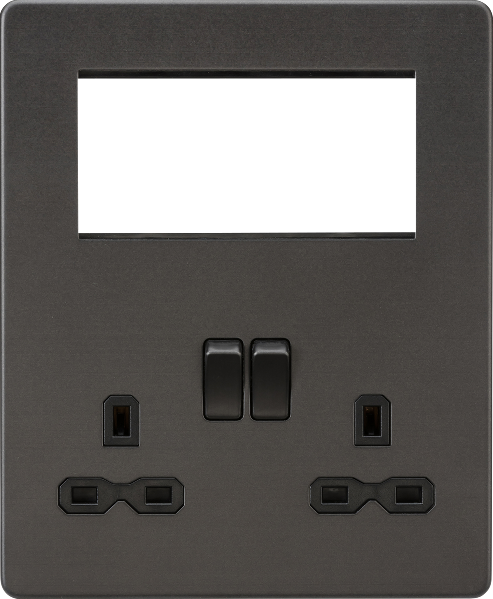 Small Multimedia Combination Plate - Smoked Bronze - SFR194SB