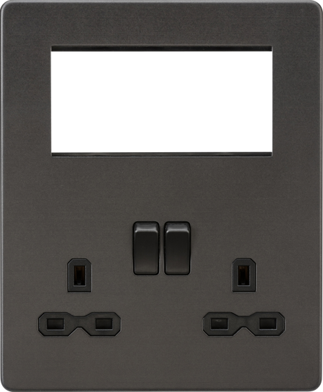 Small Multimedia Combination Plate - Smoked Bronze - SFR194SB