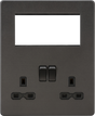 Small Multimedia Combination Plate - Smoked Bronze - SFR194SB