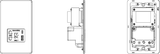 230V Anthracite Shaver Socket with Dual USB