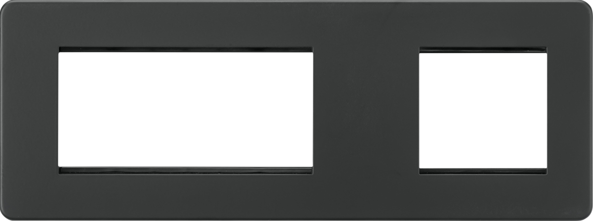 6G Modular Faceplate (2G + 4G) - Anthracite