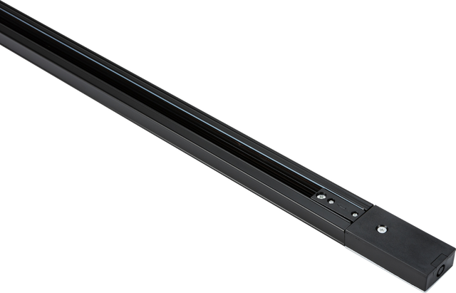 230V 10A Single Circuit Track - Black - 3 Metre
