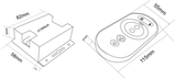 RF Controller and Remote for Single Colour LED Flex