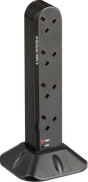 8G 2M Surge Protected Tower with 8 Sockets