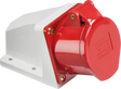 415V IP44 16A Angled Surface Mount Socket 3P+N+E