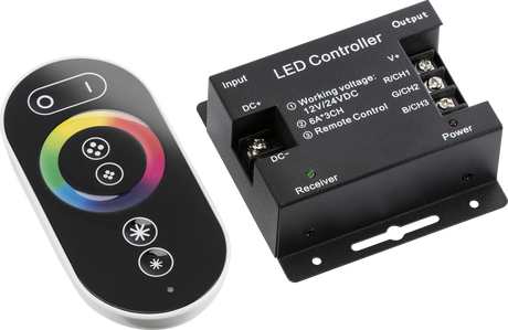 12V/24V RF Controller and Touch Remote - RGB