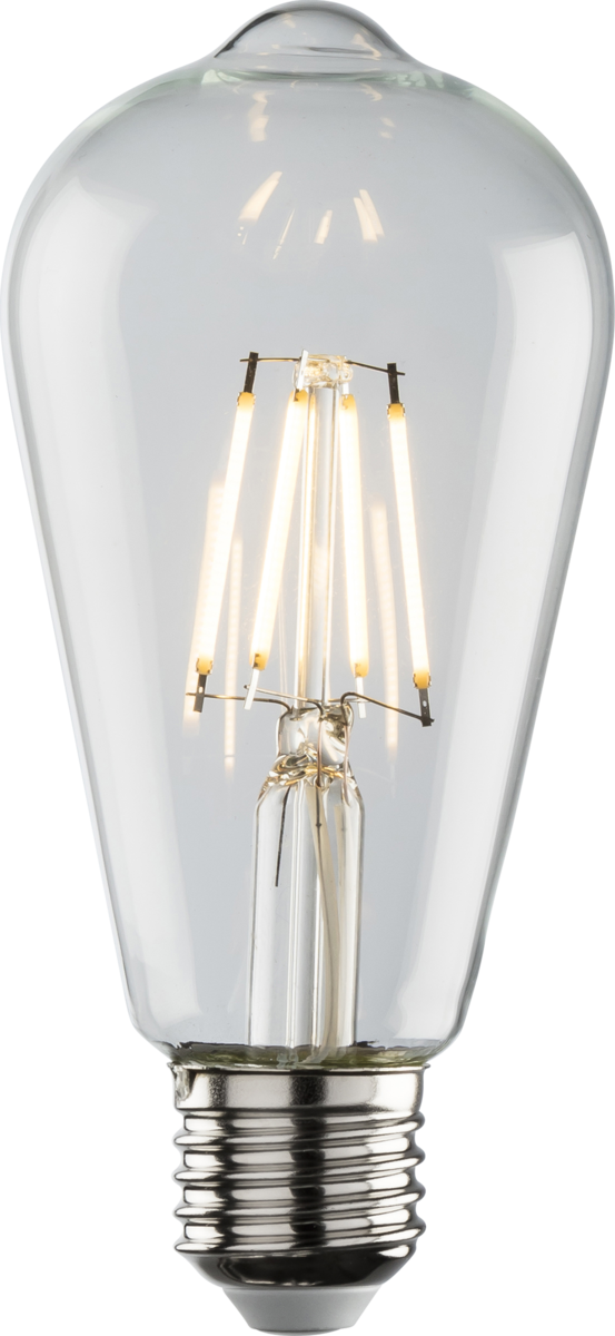230V 4W LED ES Clear ST64 Filament Lamp - Dimmable Warm White