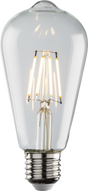 230V 4W LED ES Clear ST64 Filament Lamp - Dimmable Warm White