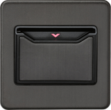 32A 1G Key Card Switch - Smoked Bronze