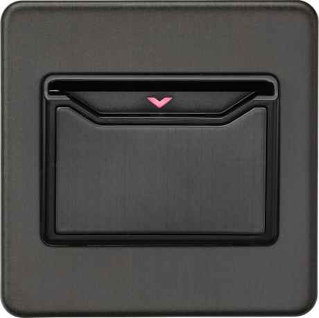 32A 1G Key Card Switch - Smoked Bronze