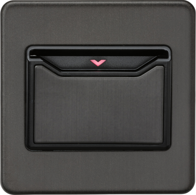 32A 1G Key Card Switch - Smoked Bronze