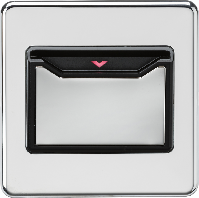32A 1G Key Card Switch - Polished Chrome - ML Accessories