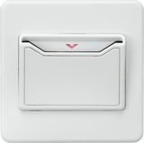 32A 1G Key Card Switch - Matt White - Ideal for Hotel Rooms