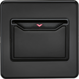 32A 1G Key Card Switch - Matt Black