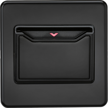 32A 1G Key Card Switch - Matt Black