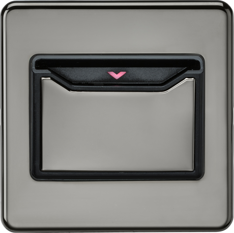 32A 1G Key Card Switch - Black Nickel