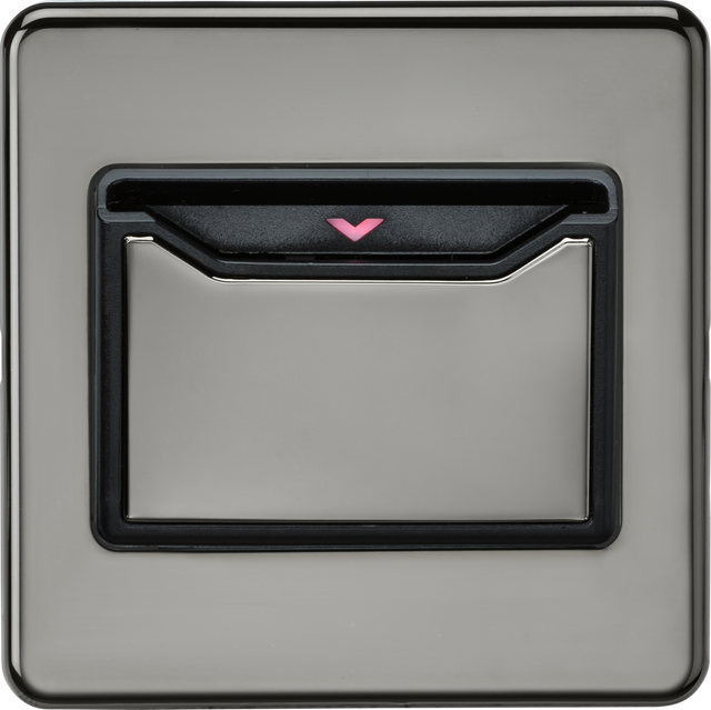 32A 1G Key Card Switch - Black Nickel
