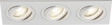 Knightsbridge Ambar Tri Tilt Square Downlight White