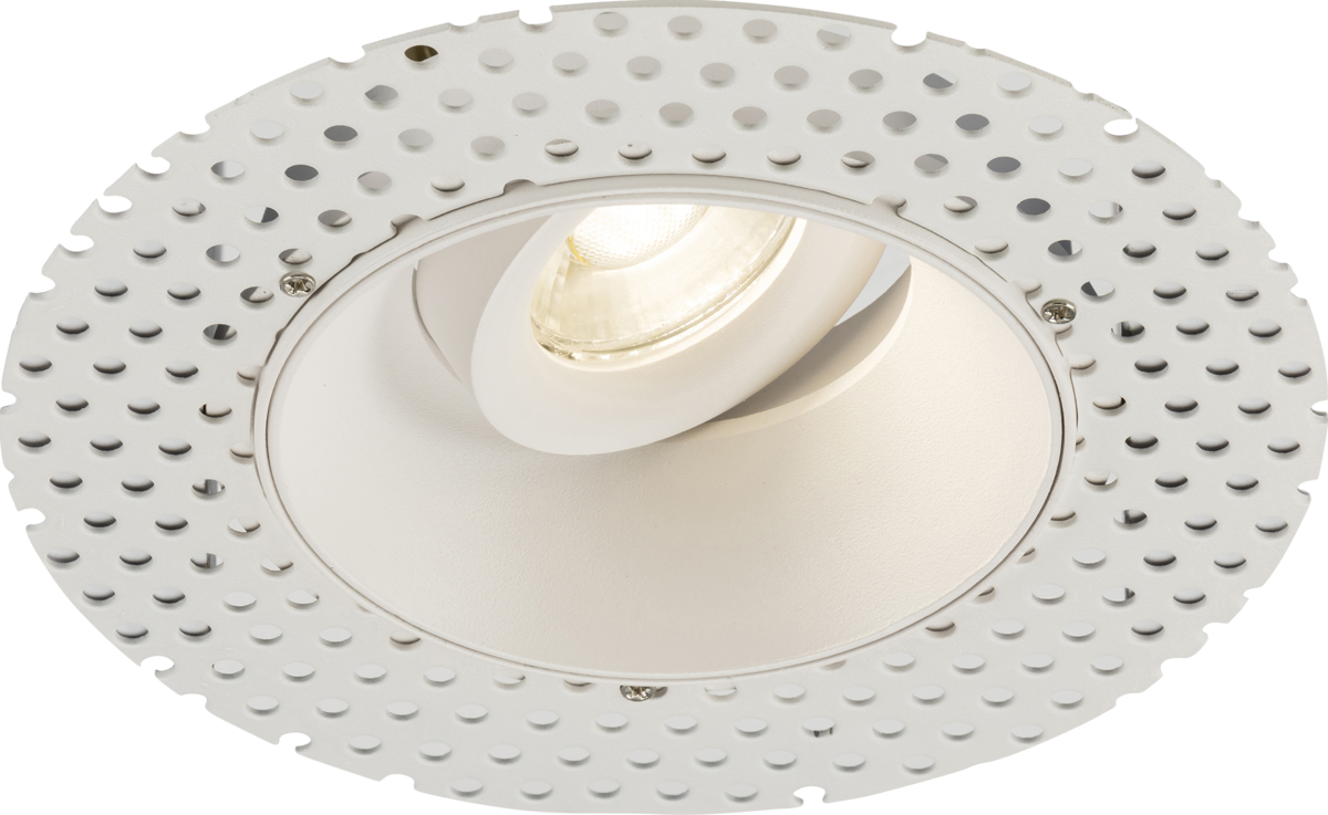 Odan Single Tilt Round Trimless Downlight White