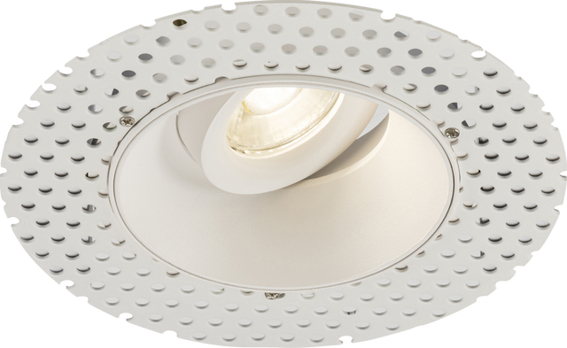 Odan Single Tilt Round Trimless Downlight White