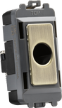 Knightsbridge Flex Outlet Module Antique Brass